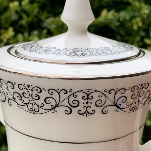 Vtg 70s Noritake Hawthorne 7122 Sugar & Creamer 2pc Set - Picture 5 of 11